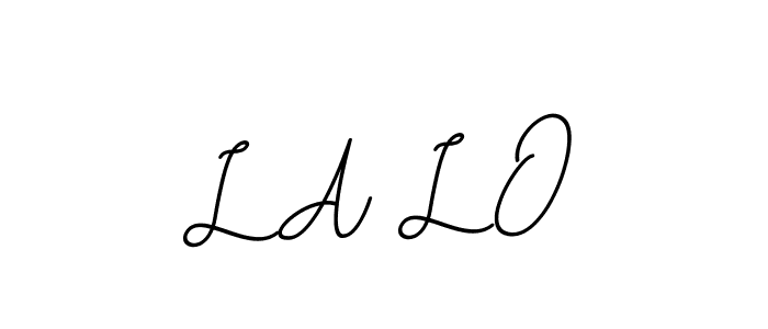 L A L O stylish signature style. Best Handwritten Sign (BallpointsItalic-DORy9) for my name. Handwritten Signature Collection Ideas for my name L A L O. L A L O signature style 11 images and pictures png