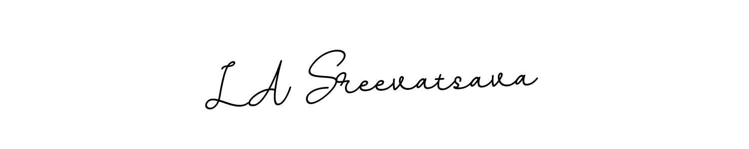 Make a beautiful signature design for name L A Sreevatsava. Use this online signature maker to create a handwritten signature for free. L A Sreevatsava signature style 11 images and pictures png