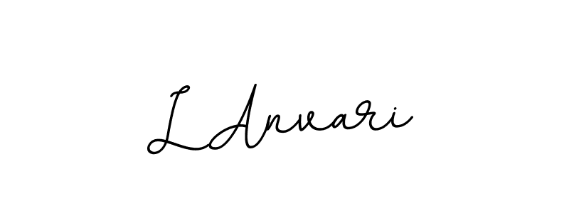 Make a beautiful signature design for name L Anvari. With this signature (BallpointsItalic-DORy9) style, you can create a handwritten signature for free. L Anvari signature style 11 images and pictures png