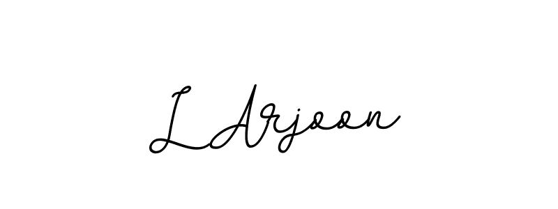 How to make L Arjoon signature? BallpointsItalic-DORy9 is a professional autograph style. Create handwritten signature for L Arjoon name. L Arjoon signature style 11 images and pictures png