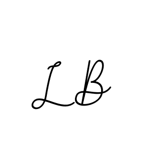 Similarly BallpointsItalic-DORy9 is the best handwritten signature design. Signature creator online .You can use it as an online autograph creator for name L B. L B signature style 11 images and pictures png