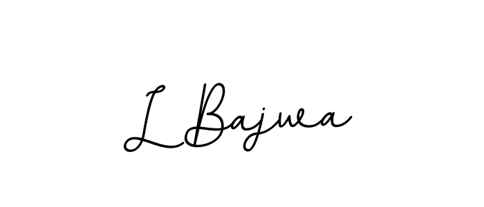 Design your own signature with our free online signature maker. With this signature software, you can create a handwritten (BallpointsItalic-DORy9) signature for name L Bajwa. L Bajwa signature style 11 images and pictures png