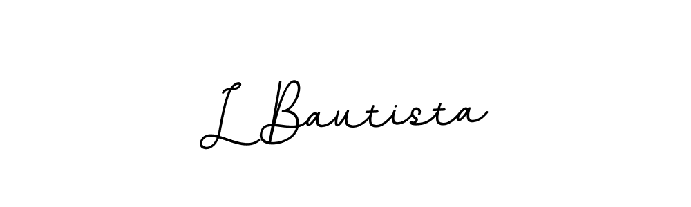 How to make L Bautista signature? BallpointsItalic-DORy9 is a professional autograph style. Create handwritten signature for L Bautista name. L Bautista signature style 11 images and pictures png