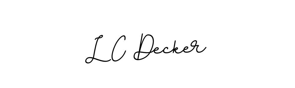 Also we have L C Decker name is the best signature style. Create professional handwritten signature collection using BallpointsItalic-DORy9 autograph style. L C Decker signature style 11 images and pictures png