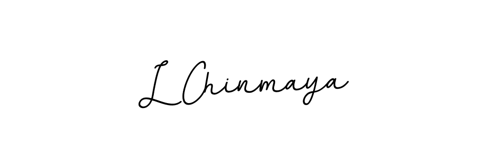 Use a signature maker to create a handwritten signature online. With this signature software, you can design (BallpointsItalic-DORy9) your own signature for name L Chinmaya. L Chinmaya signature style 11 images and pictures png