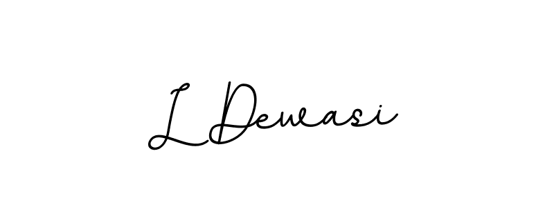 Create a beautiful signature design for name L Dewasi. With this signature (BallpointsItalic-DORy9) fonts, you can make a handwritten signature for free. L Dewasi signature style 11 images and pictures png