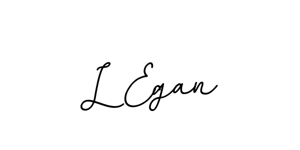 Design your own signature with our free online signature maker. With this signature software, you can create a handwritten (BallpointsItalic-DORy9) signature for name L Egan. L Egan signature style 11 images and pictures png