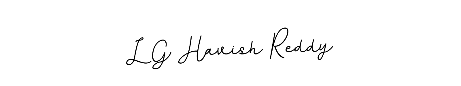 Create a beautiful signature design for name L G Havish Reddy. With this signature (BallpointsItalic-DORy9) fonts, you can make a handwritten signature for free. L G Havish Reddy signature style 11 images and pictures png