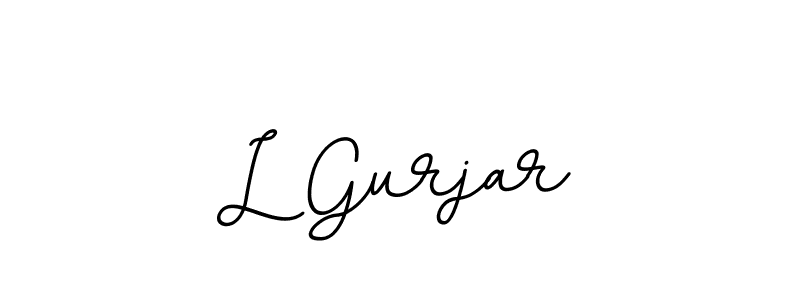 How to make L Gurjar signature? BallpointsItalic-DORy9 is a professional autograph style. Create handwritten signature for L Gurjar name. L Gurjar signature style 11 images and pictures png