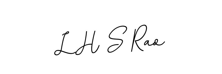 Use a signature maker to create a handwritten signature online. With this signature software, you can design (BallpointsItalic-DORy9) your own signature for name L H S Rao. L H S Rao signature style 11 images and pictures png