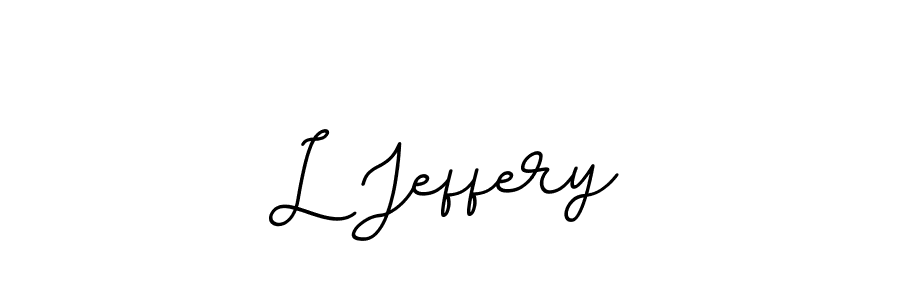 The best way (BallpointsItalic-DORy9) to make a short signature is to pick only two or three words in your name. The name L Jeffery include a total of six letters. For converting this name. L Jeffery signature style 11 images and pictures png