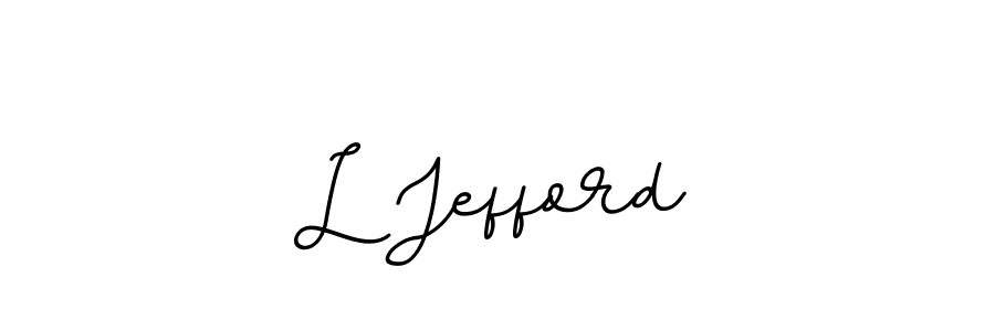 L Jefford stylish signature style. Best Handwritten Sign (BallpointsItalic-DORy9) for my name. Handwritten Signature Collection Ideas for my name L Jefford. L Jefford signature style 11 images and pictures png