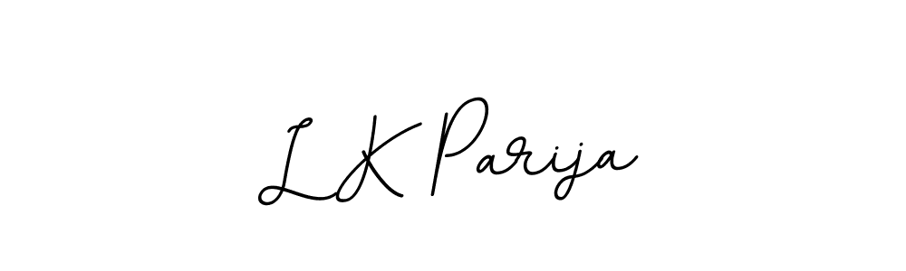 How to make L K Parija signature? BallpointsItalic-DORy9 is a professional autograph style. Create handwritten signature for L K Parija name. L K Parija signature style 11 images and pictures png