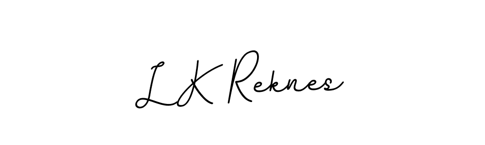 Also we have L K Reknes name is the best signature style. Create professional handwritten signature collection using BallpointsItalic-DORy9 autograph style. L K Reknes signature style 11 images and pictures png