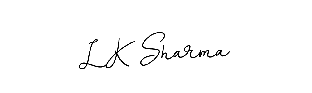 BallpointsItalic-DORy9 is a professional signature style that is perfect for those who want to add a touch of class to their signature. It is also a great choice for those who want to make their signature more unique. Get L K Sharma name to fancy signature for free. L K Sharma signature style 11 images and pictures png