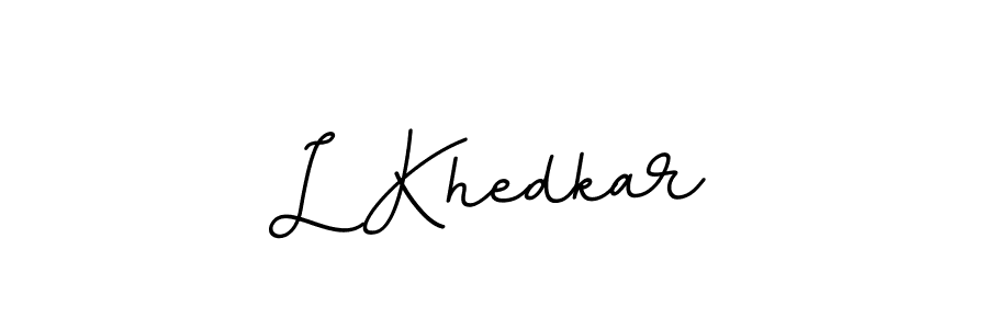 BallpointsItalic-DORy9 is a professional signature style that is perfect for those who want to add a touch of class to their signature. It is also a great choice for those who want to make their signature more unique. Get L Khedkar name to fancy signature for free. L Khedkar signature style 11 images and pictures png