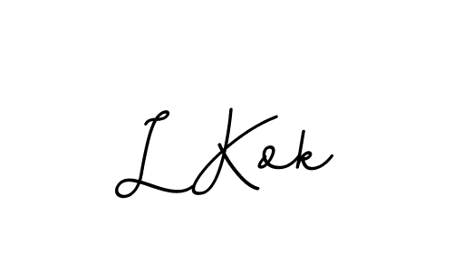 How to Draw L Kok signature style? BallpointsItalic-DORy9 is a latest design signature styles for name L Kok. L Kok signature style 11 images and pictures png