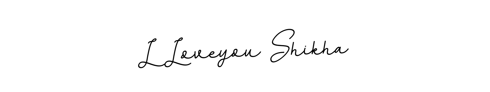 if you are searching for the best signature style for your name L Loveyou Shikha. so please give up your signature search. here we have designed multiple signature styles  using BallpointsItalic-DORy9. L Loveyou Shikha signature style 11 images and pictures png