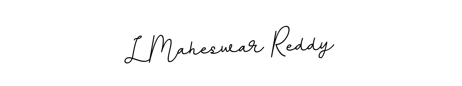 Use a signature maker to create a handwritten signature online. With this signature software, you can design (BallpointsItalic-DORy9) your own signature for name L Maheswar Reddy. L Maheswar Reddy signature style 11 images and pictures png
