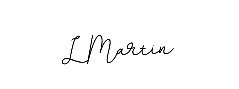 Design your own signature with our free online signature maker. With this signature software, you can create a handwritten (BallpointsItalic-DORy9) signature for name L Martin. L Martin signature style 11 images and pictures png