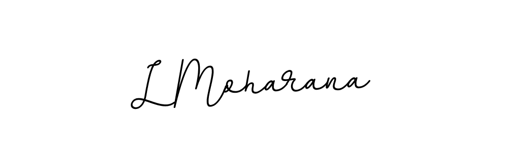 You should practise on your own different ways (BallpointsItalic-DORy9) to write your name (L Moharana) in signature. don't let someone else do it for you. L Moharana signature style 11 images and pictures png