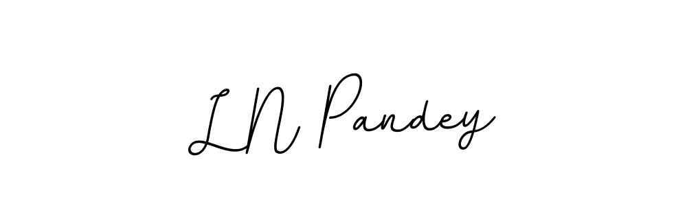 You should practise on your own different ways (BallpointsItalic-DORy9) to write your name (L N Pandey) in signature. don't let someone else do it for you. L N Pandey signature style 11 images and pictures png