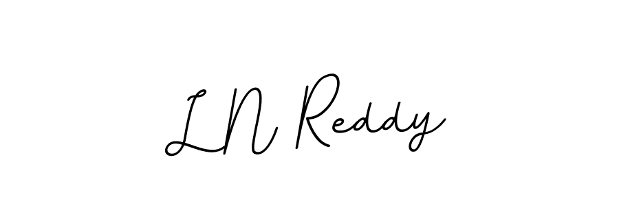 How to make L N Reddy name signature. Use BallpointsItalic-DORy9 style for creating short signs online. This is the latest handwritten sign. L N Reddy signature style 11 images and pictures png