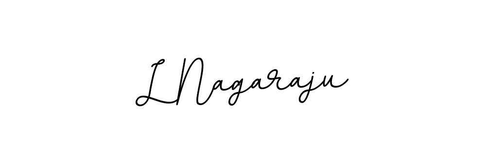 Create a beautiful signature design for name L Nagaraju. With this signature (BallpointsItalic-DORy9) fonts, you can make a handwritten signature for free. L Nagaraju signature style 11 images and pictures png