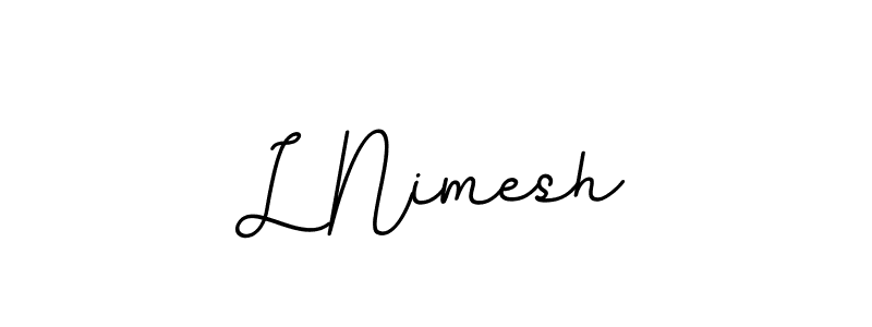 L Nimesh stylish signature style. Best Handwritten Sign (BallpointsItalic-DORy9) for my name. Handwritten Signature Collection Ideas for my name L Nimesh. L Nimesh signature style 11 images and pictures png