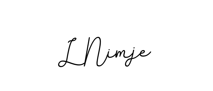 L Nimje stylish signature style. Best Handwritten Sign (BallpointsItalic-DORy9) for my name. Handwritten Signature Collection Ideas for my name L Nimje. L Nimje signature style 11 images and pictures png