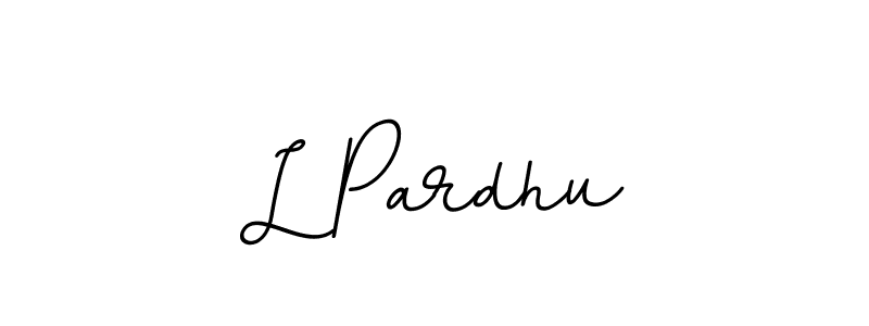 You should practise on your own different ways (BallpointsItalic-DORy9) to write your name (L Pardhu) in signature. don't let someone else do it for you. L Pardhu signature style 11 images and pictures png