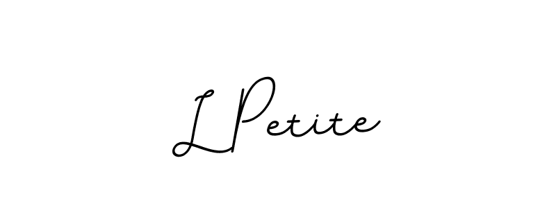 You should practise on your own different ways (BallpointsItalic-DORy9) to write your name (L Petite) in signature. don't let someone else do it for you. L Petite signature style 11 images and pictures png