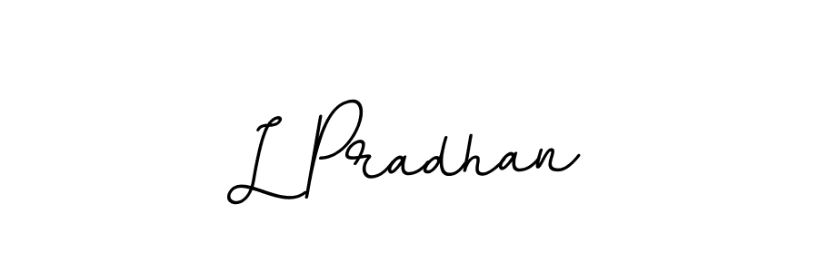 How to make L Pradhan signature? BallpointsItalic-DORy9 is a professional autograph style. Create handwritten signature for L Pradhan name. L Pradhan signature style 11 images and pictures png