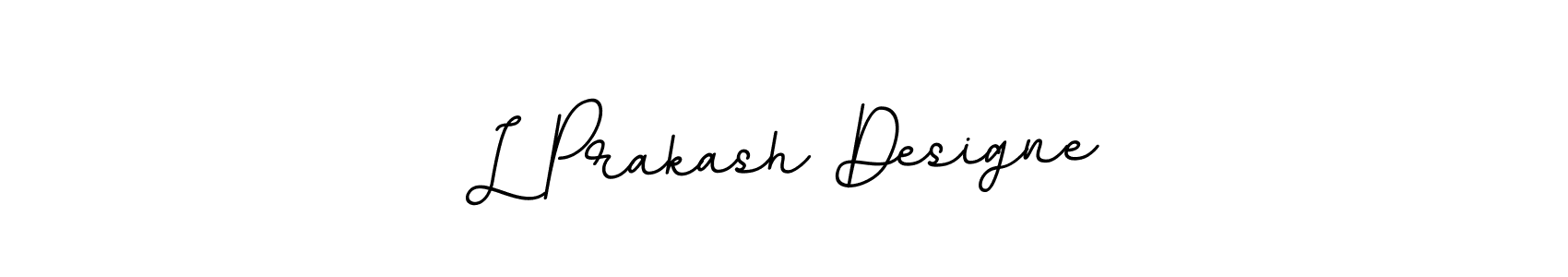 Create a beautiful signature design for name L Prakash Designe. With this signature (BallpointsItalic-DORy9) fonts, you can make a handwritten signature for free. L Prakash Designe signature style 11 images and pictures png