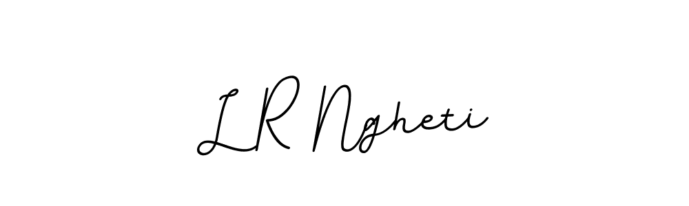 You should practise on your own different ways (BallpointsItalic-DORy9) to write your name (L R Ngheti) in signature. don't let someone else do it for you. L R Ngheti signature style 11 images and pictures png
