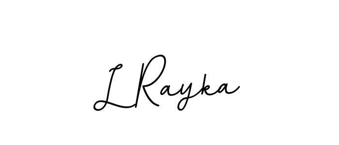 It looks lik you need a new signature style for name L Rayka. Design unique handwritten (BallpointsItalic-DORy9) signature with our free signature maker in just a few clicks. L Rayka signature style 11 images and pictures png