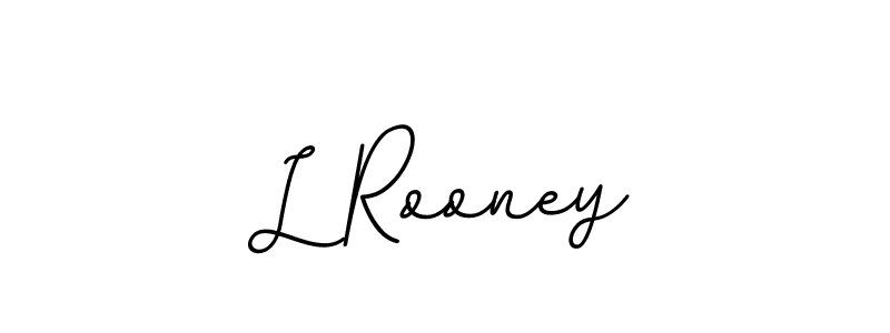 Use a signature maker to create a handwritten signature online. With this signature software, you can design (BallpointsItalic-DORy9) your own signature for name L Rooney. L Rooney signature style 11 images and pictures png