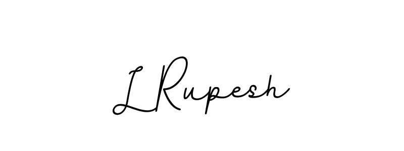 You should practise on your own different ways (BallpointsItalic-DORy9) to write your name (L Rupesh) in signature. don't let someone else do it for you. L Rupesh signature style 11 images and pictures png