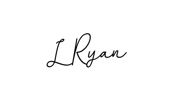 if you are searching for the best signature style for your name L Ryan. so please give up your signature search. here we have designed multiple signature styles  using BallpointsItalic-DORy9. L Ryan signature style 11 images and pictures png