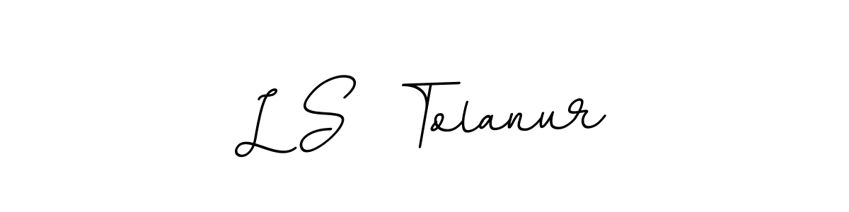 L S  Tolanur stylish signature style. Best Handwritten Sign (BallpointsItalic-DORy9) for my name. Handwritten Signature Collection Ideas for my name L S  Tolanur. L S  Tolanur signature style 11 images and pictures png