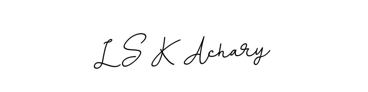 It looks lik you need a new signature style for name L S K Achary. Design unique handwritten (BallpointsItalic-DORy9) signature with our free signature maker in just a few clicks. L S K Achary signature style 11 images and pictures png