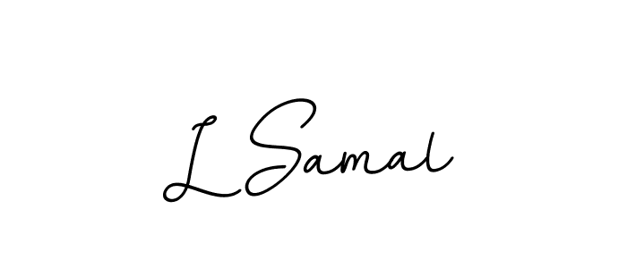 L Samal stylish signature style. Best Handwritten Sign (BallpointsItalic-DORy9) for my name. Handwritten Signature Collection Ideas for my name L Samal. L Samal signature style 11 images and pictures png