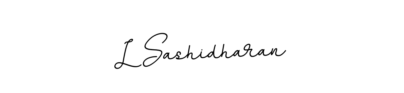 Make a beautiful signature design for name L Sashidharan. With this signature (BallpointsItalic-DORy9) style, you can create a handwritten signature for free. L Sashidharan signature style 11 images and pictures png