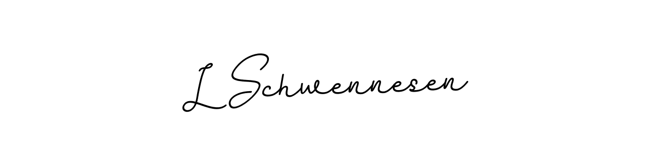 Also we have L Schwennesen name is the best signature style. Create professional handwritten signature collection using BallpointsItalic-DORy9 autograph style. L Schwennesen signature style 11 images and pictures png