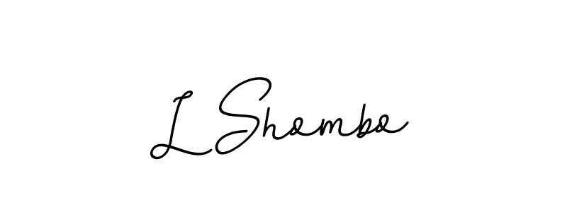 Also we have L Shombo name is the best signature style. Create professional handwritten signature collection using BallpointsItalic-DORy9 autograph style. L Shombo signature style 11 images and pictures png