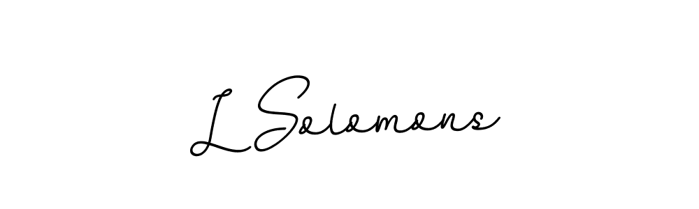 How to make L Solomons signature? BallpointsItalic-DORy9 is a professional autograph style. Create handwritten signature for L Solomons name. L Solomons signature style 11 images and pictures png