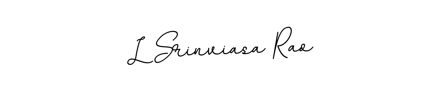 Design your own signature with our free online signature maker. With this signature software, you can create a handwritten (BallpointsItalic-DORy9) signature for name L Srinviasa Rao. L Srinviasa Rao signature style 11 images and pictures png