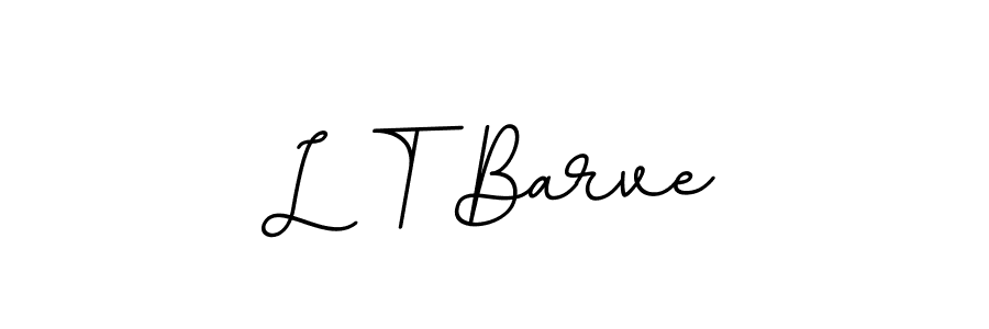 Use a signature maker to create a handwritten signature online. With this signature software, you can design (BallpointsItalic-DORy9) your own signature for name L T Barve. L T Barve signature style 11 images and pictures png