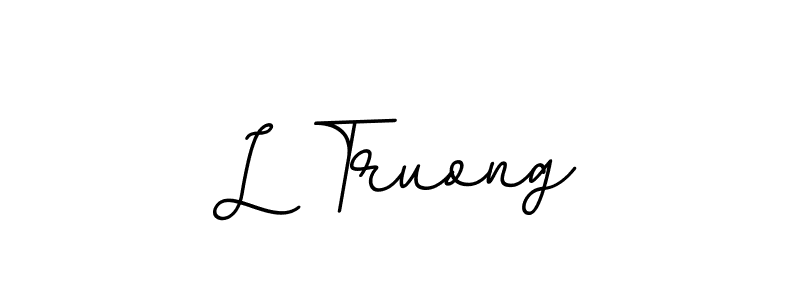 You should practise on your own different ways (BallpointsItalic-DORy9) to write your name (L Truong) in signature. don't let someone else do it for you. L Truong signature style 11 images and pictures png