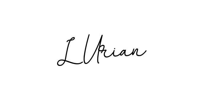 How to make L Urian signature? BallpointsItalic-DORy9 is a professional autograph style. Create handwritten signature for L Urian name. L Urian signature style 11 images and pictures png